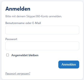 Anmeldefenster